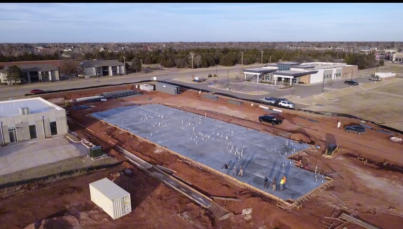 Commercial concrete foundation project in Oklahoma City by FDZ Construction LLC